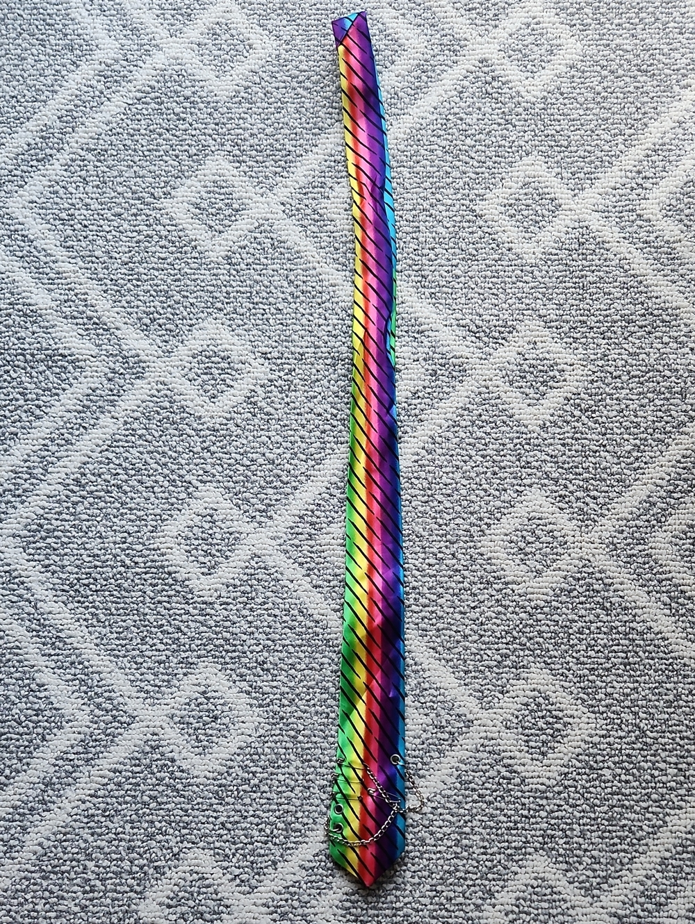 Rainbow Diagonal Stripe Necktie